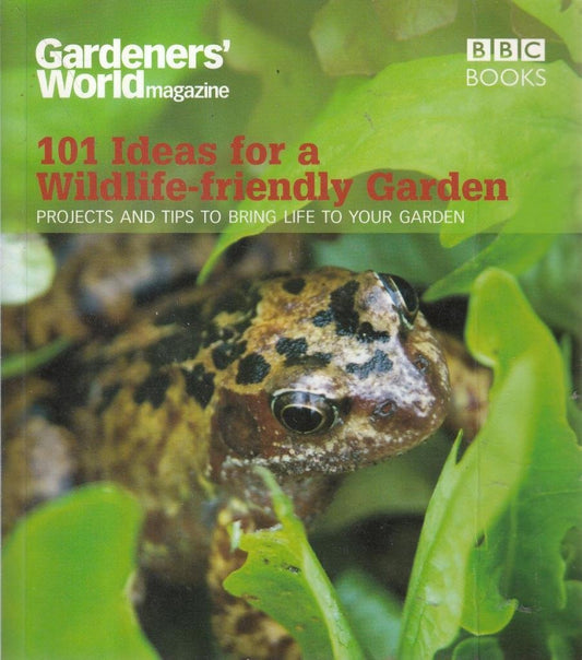 photograph of a common frog amongst garden plants for BBC Gardeners World book