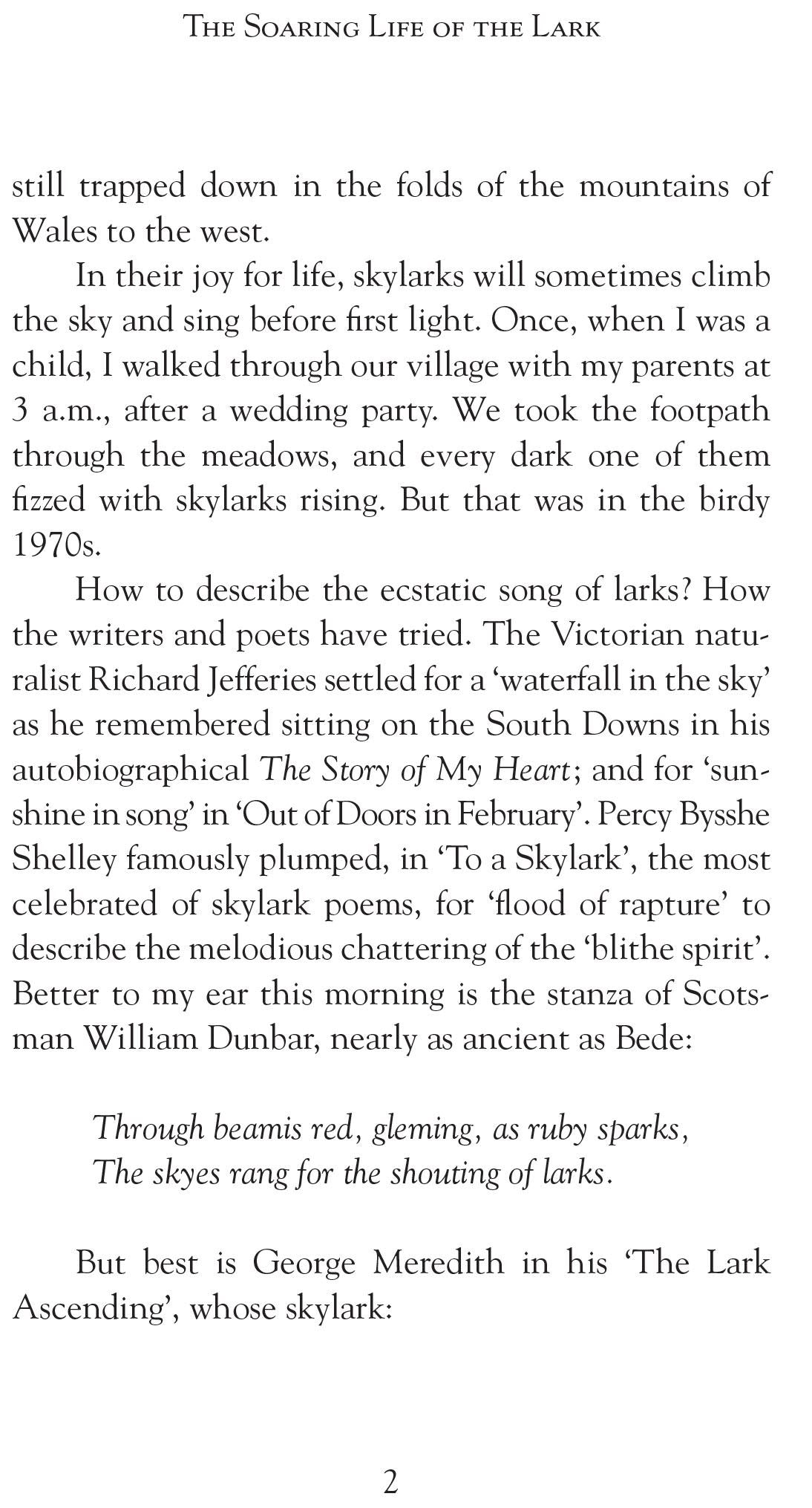 The Soaring Life of the Lark