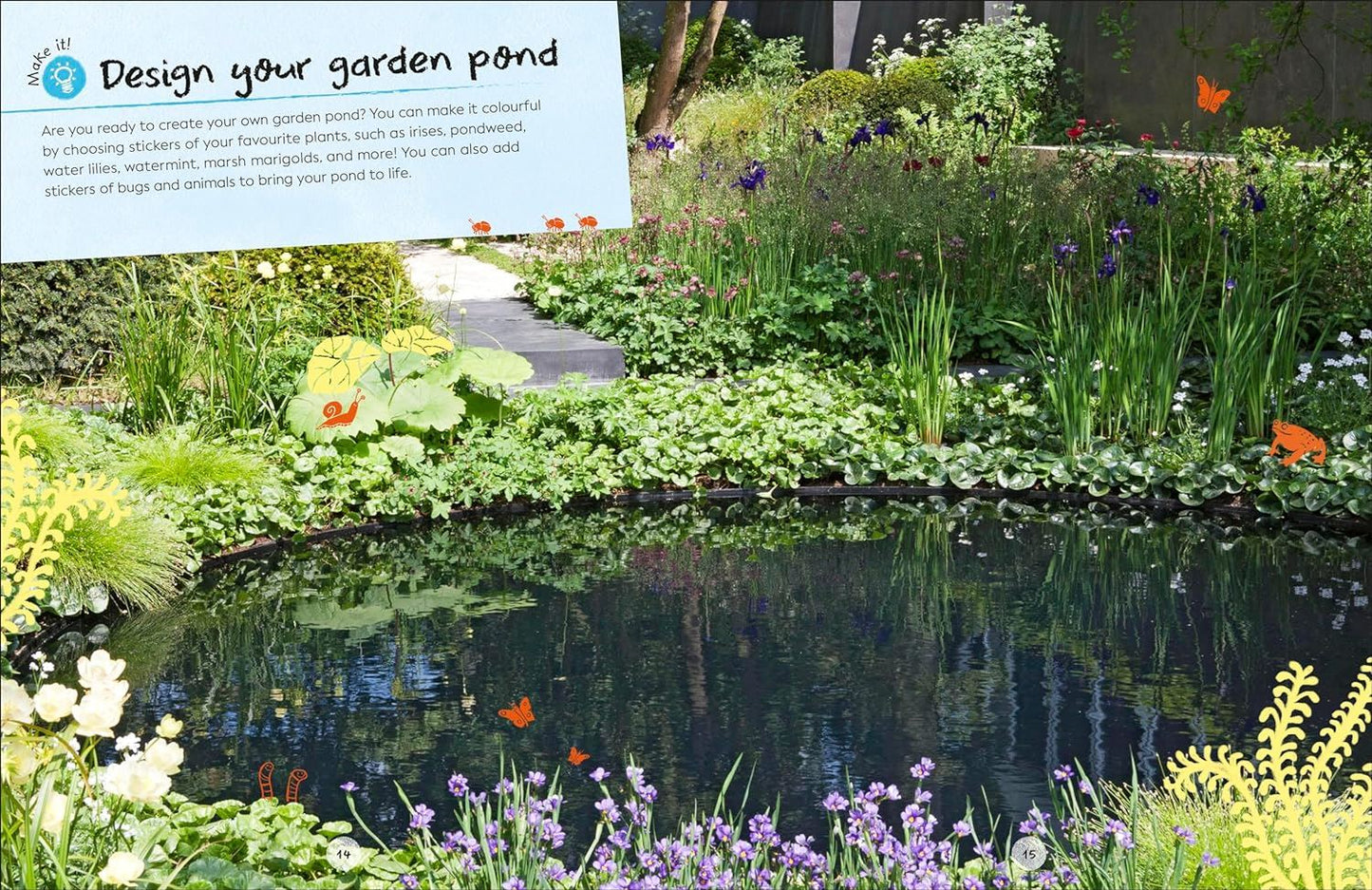 RHS Ultimate Sticker Book Garden Pond: New Edition with More Than 250 Stickers