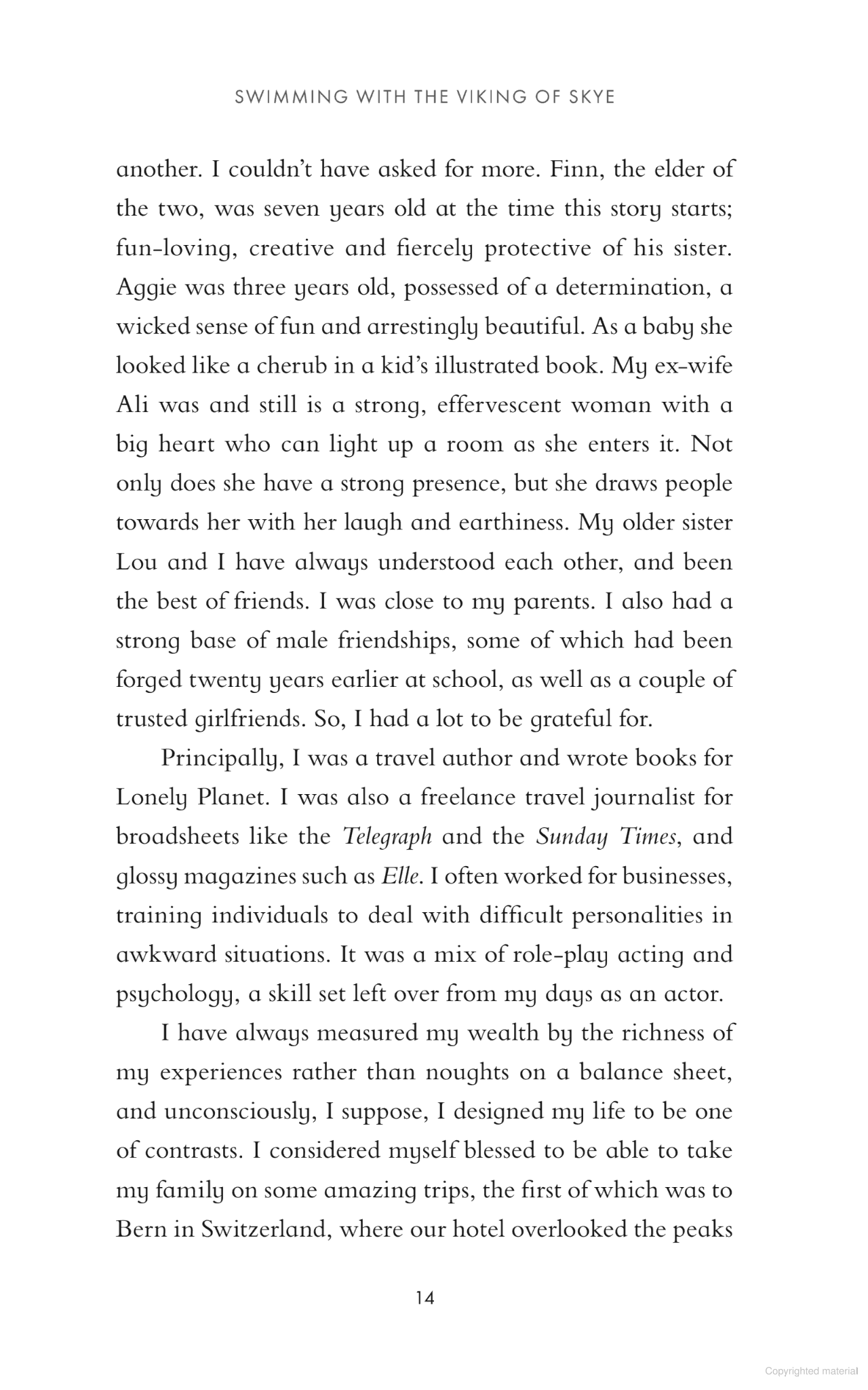 Swimming with the Viking of Skye: A true story of overcoming fear and finding hope