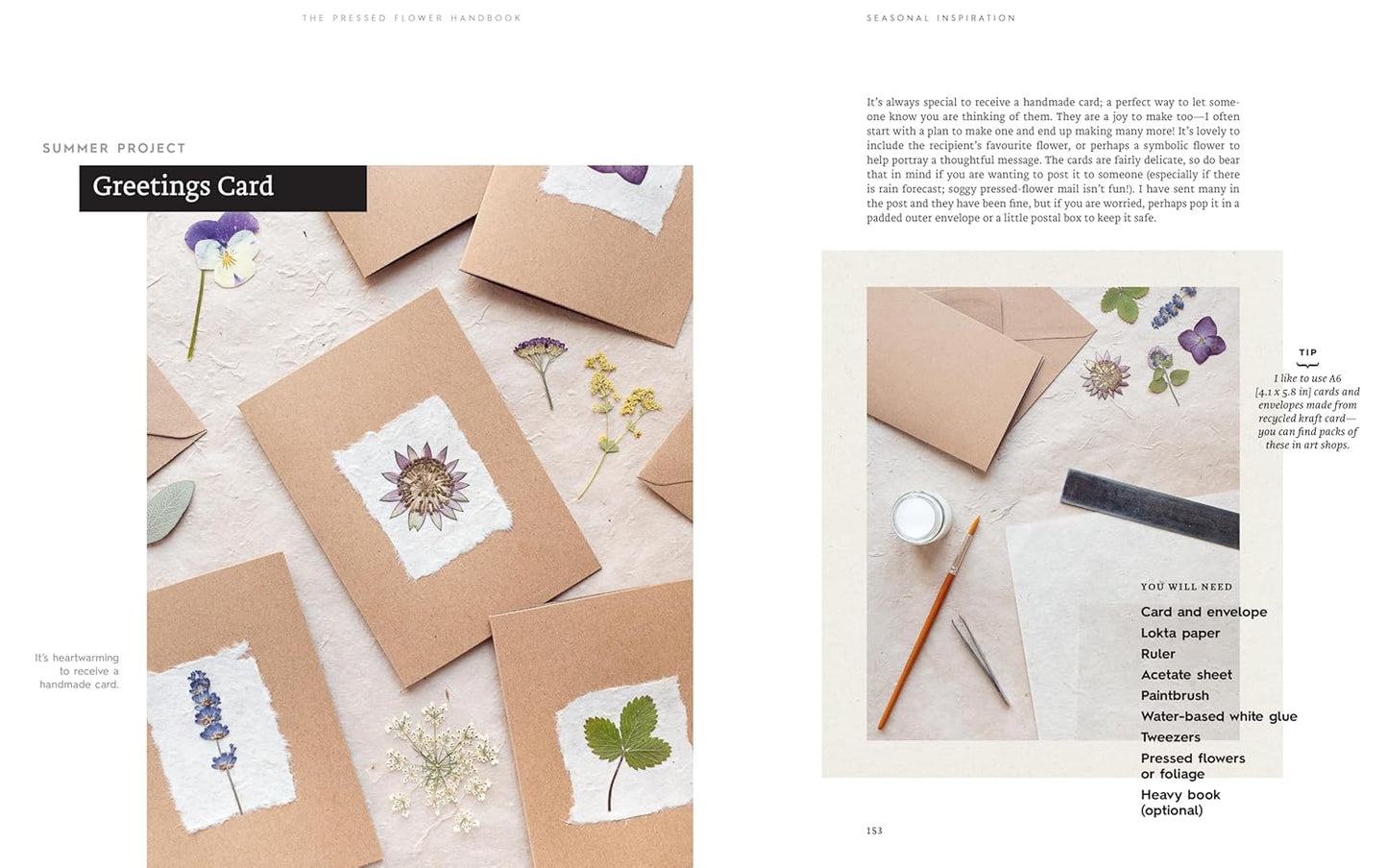 The Pressed Flower Handbook : Simple Methods for Connecting with Nature and Preserving the Beauty of the Garden through the Seasons - Grow, Gather, Press, Create