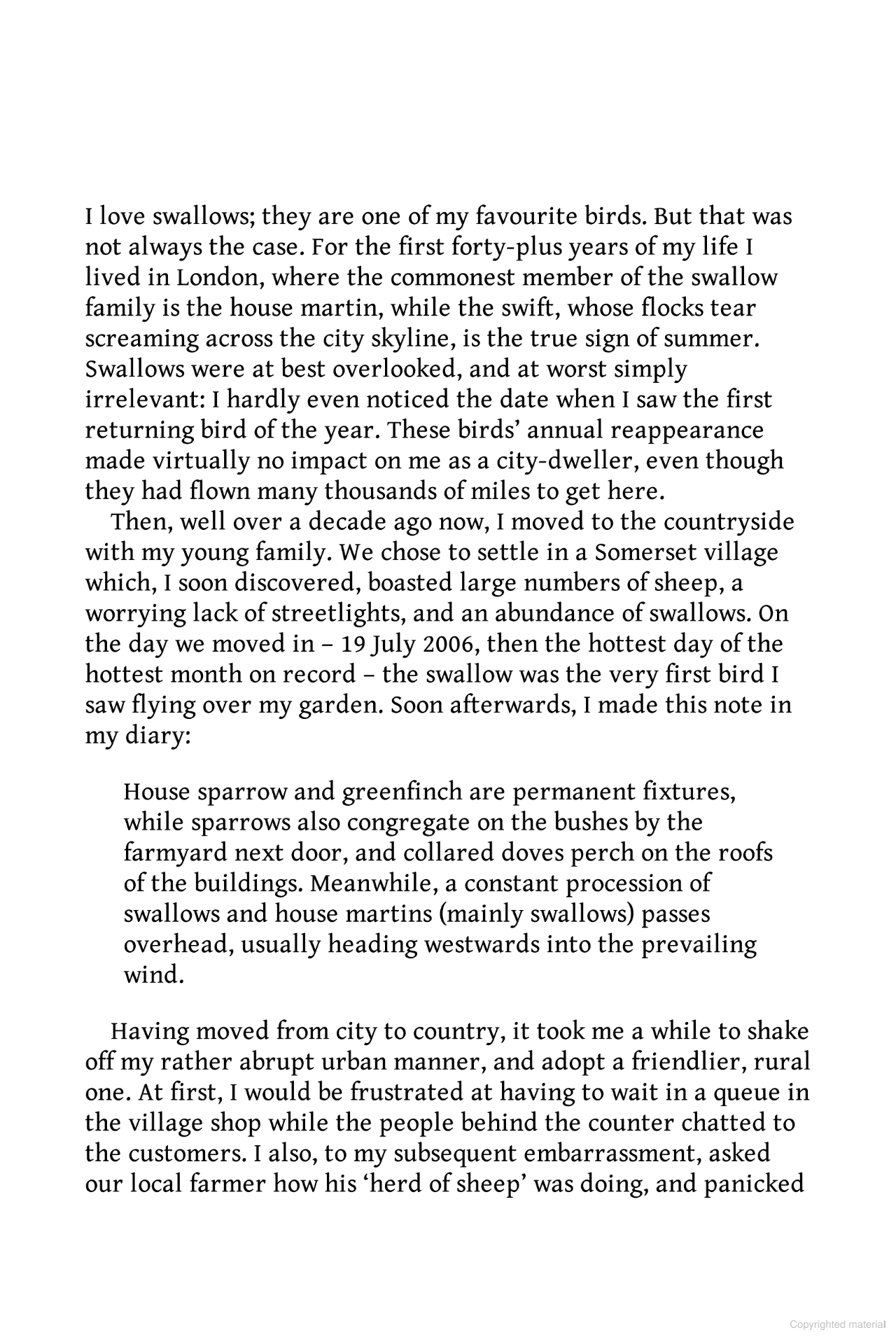 The Swallow: A Biography